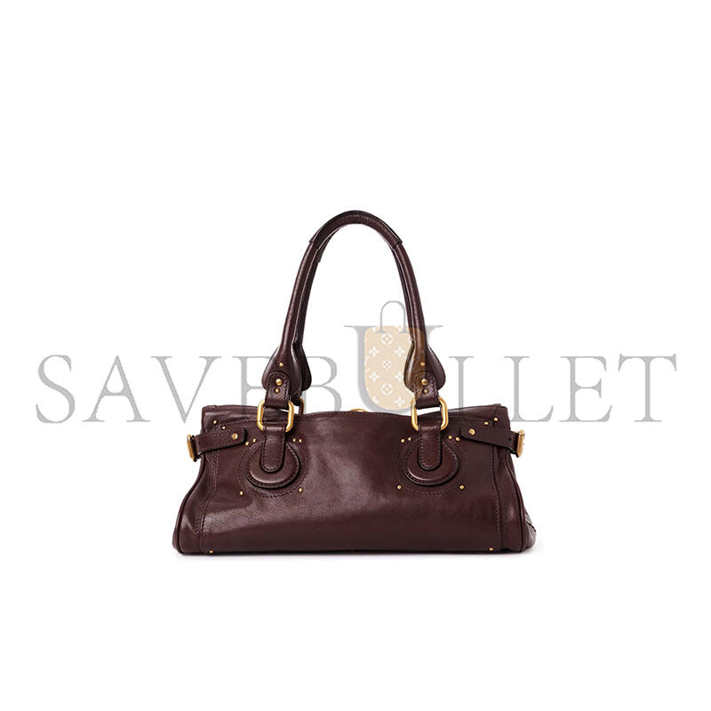 Ch10É paddington bag in grained leather ch25ws802p75602 (36*18*18cm)